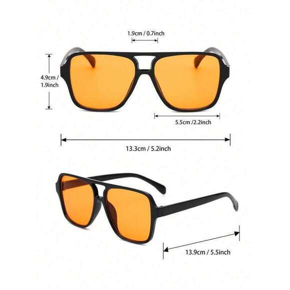 /2-3 Pairs Korean Style Leopard Print Aviator Glasses- Suitable Fo main image 5